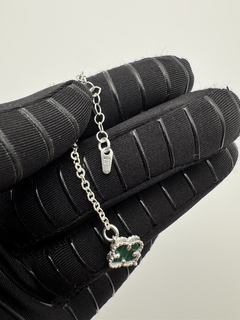 Imagen de Pulsera tipo Van Cleef en Plata .925 1 Trébol de 4 hojas.