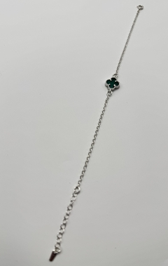 Pulsera tipo Van Cleef en Plata .925 1 Trébol de 4 hojas. - comprar en línea