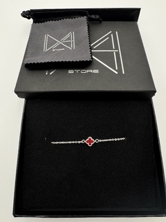 Pulsera tipo Van Cleef en Plata .925 1 Trébol de 4 hojas. en internet
