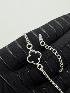 Pulsera tipo Van Cleef en Plata .925 1 Trébol de 4 hojas. - comprar en línea
