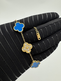 Imagen de Pulsera tipo Van Cleef con Zirconias.