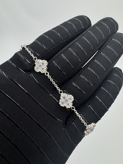 Pulsera tipo Van Cleef en Plata .925 con Zirconias de alta calidad.