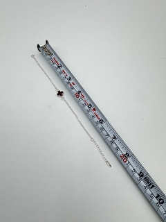 Pulsera tipo Van Cleef en Plata .925 1 Trébol de 4 hojas. - Dastoremx