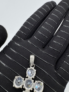925 Dije grande de Cruz en Plata .925 con Zirconias de alta calidad. - comprar en línea