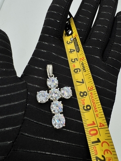 925 Dije grande de Cruz en Plata .925 con Zirconias de alta calidad. en internet