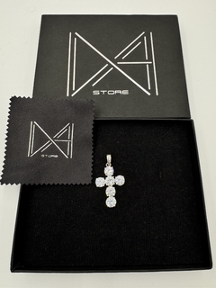 925 Dije grande de Cruz en Plata .925 con Zirconias de alta calidad. - Dastoremx