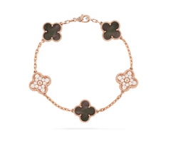 Pulsera tipo Van Cleef con Grabados Originales VCA 19 cm. - Dastoremx