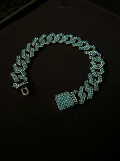 Imagen de Pulsera Cubana Full Ice Broche de Caja.