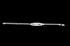 Pulsera de la suerte barbada en plata .925 - comprar en línea