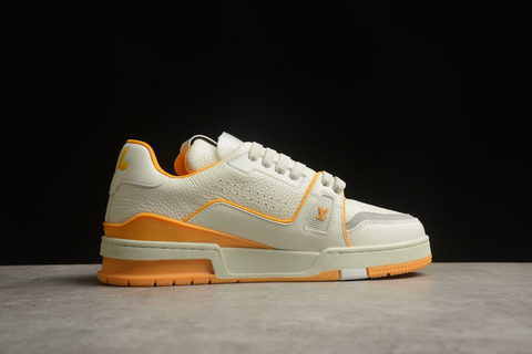 Louis Vuitton Trainer Beige Orange
