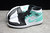 Jordan 1 mid Black and aqua na internet