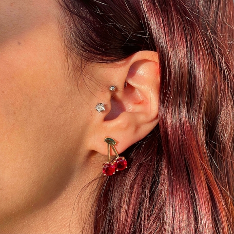 Aros cherries&strass