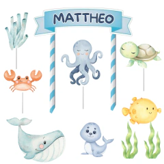 Topo de Bolo Fundo do Mar 2 - comprar online