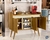 Buffet Lux 3 Portas Pés Palito Madeirado / Off White - MJM Casa dos Móveis - M-JM Casa dos Móveis