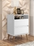 Mesa de Cabeceira Lotus Estilo Retro Pés Palito Cor Branco - MJM Casa dos Moveis