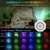 LUMINÁRIA LUZES BLUETOOTH GIRA PROJETOR ESTRELAS GALAXIA