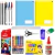 Kit Material Escolar Infantil Papelaria Caderno Caneta Lápis