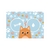 Tapete PVC Pet Comedouro Gato Azul 35x50cm - Uzoo