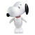 Boneco De Vinil Snoopy Peanuts Articulado - Líder Brinquedos