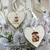 set x 2 adorno corazón