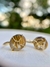 Quartzo Rutilado Dourado “Cabelo de Vênus” Formatado Pingente Alambrismo Brincos Ouro Palha 18k Banho - comprar online