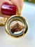 Imagem do Meteorito Dalgety Downs Condrito Fragmento Natural Pingente Medalhão Flutuante Dourado Colar Ouro 18k Banho