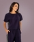 Conjunto em viscose bicolor c/ top bicolor c/top e calça c/ faixa lateral - Allú