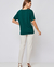 Blusa em viscose floral c/ costas malha lisa - comprar online