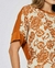 Blusa em viscose floral c/ costas malha lisa na internet