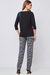 Blusa decote redondo em malha viscolycra c/pala - loja online