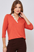 Blusa gola polo c/ detalhes botão malha viscolycra mg 3/4 na internet