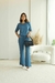 CONJUNTO EM MALHA VISCOLYCRA C/ BLUSA C/ DETALHE VIVO E CALÇA C/ BOLSOS - comprar online