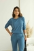 CONJUNTO EM MALHA VISCOLYCRA C/ BLUSA C/ DETALHE VIVO E CALÇA C/ BOLSOS - Allú