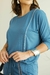 CONJUNTO EM MALHA VISCOLYCRA C/ BLUSA C/ DETALHE VIVO E CALÇA C/ BOLSOS