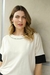 Conjunto bicolor em malha viscolycra c/ pespontos overlock - loja online