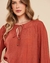 Conjunto em viscose c/ bata e saia babados - Allú
