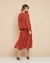 Conjunto em viscose c/ bata e saia babados - loja online