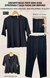 Conjunto em malha ponto roma c blusa estruturada e calça c/ elástico - comprar online