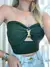 Cropped Feminino Sem Alça Com Fivela Liene Ref. 907 (12345670018924132028) na internet