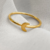 Anillo Luna Acero Dorado