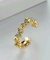 Anillo de Mariposa de Oro y Esmeralda - ósea