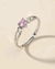 Anillo de Plata con un Corazón Rosa - comprar en línea