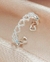Anillo de Plata con Diseño de Corazones - ósea