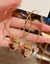 Aretes de aros con dije de corazon - comprar en línea