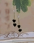Aretes de corazones negros - comprar en línea