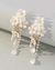 Aretes de flores y gotas de lluvia - comprar en línea