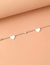 Cadena de Oro con Dijes en Forma de Corazón - ósea