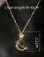 Collar de estrella con una luna y un planeta
