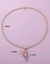 Collar con un dije de corazón rosa - comprar en línea