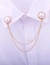 Mancuernillas de Perlas Conectadas con Cadenas - comprar en línea